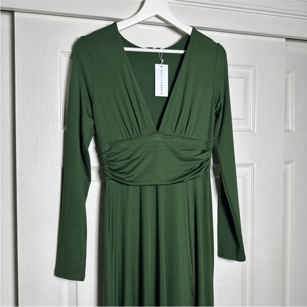 Baltic Born Ariana Medium Maxi Dress Forest Hunter Green Formal Wedding Guest - Picture 6 of 14